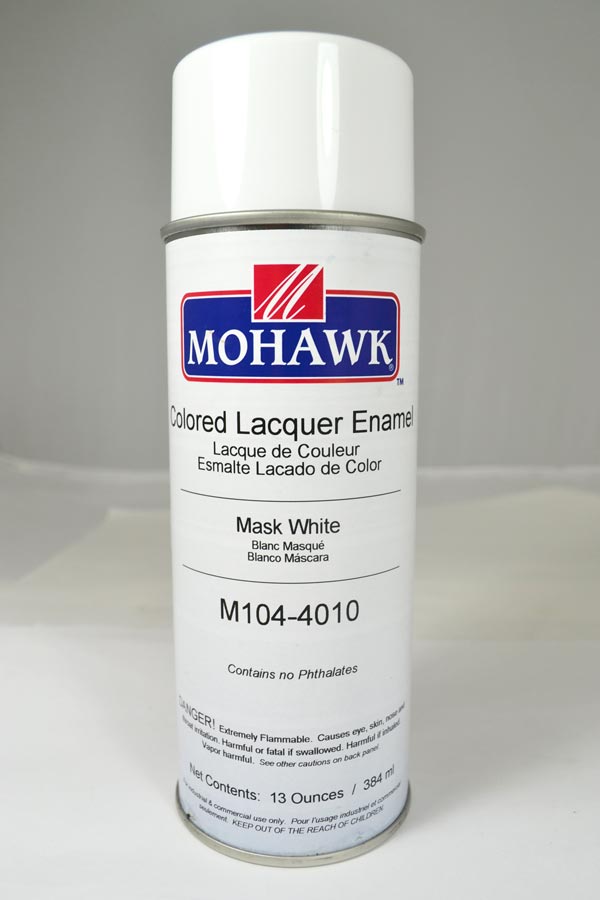 M104-4010 - Mohawk Colored Lacquer Enamel Mask White