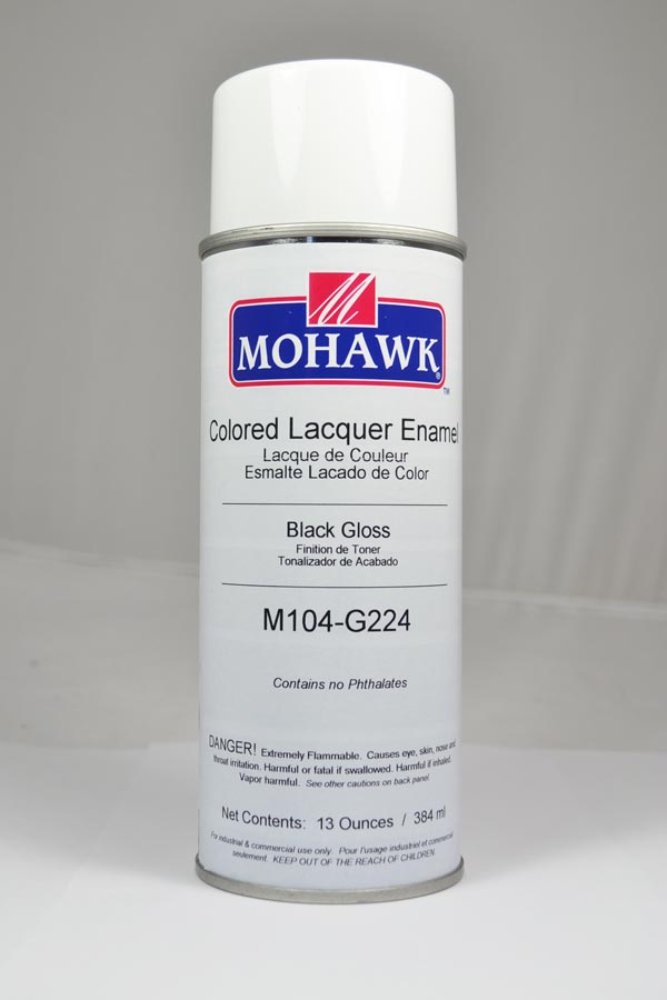 M104-G224 - Mohawk Colored Lacquer Enamel Black Gloss