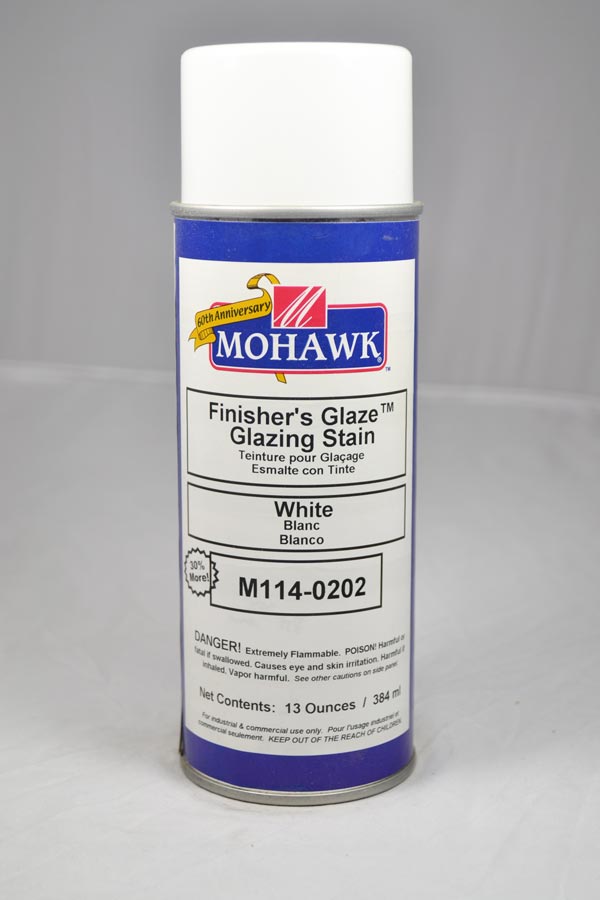 M114-0202 - Mohawk Finisher's Glaze Glazing Stain White 13 Oz