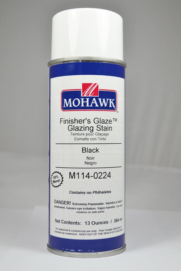 M114-0224 - Mohawk Finisher's Glaze Glazing Stain Black 13 Oz