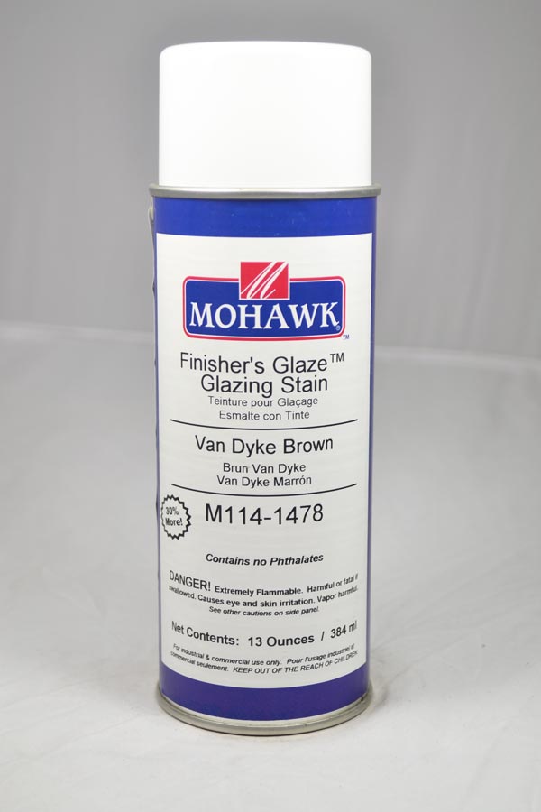 M114-1478 - Mohawk Finisher's Glaze Glazing Stain Van Dyke Brown 13 Oz