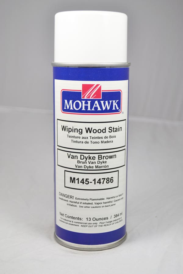 M145-14786 - Mohawk Wiping Wood Stain Aerosol Van Dyke Brown