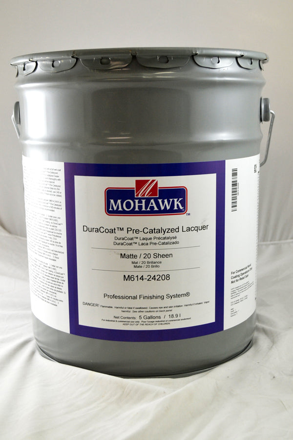M614-24208 - Mohawk Duracoat Pre-Catalyzed Lacquer Matte 20 Sheen 5 Gal