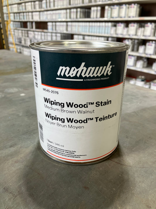 M545-2076 - Mohawk Wiping Wood Stain Medium Brown Walnut Qt