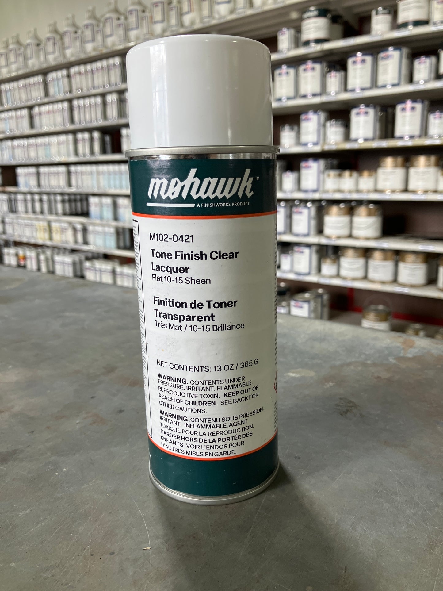 M102-0421 - Mohawk Tone Finish Clear Lacquer Flat
