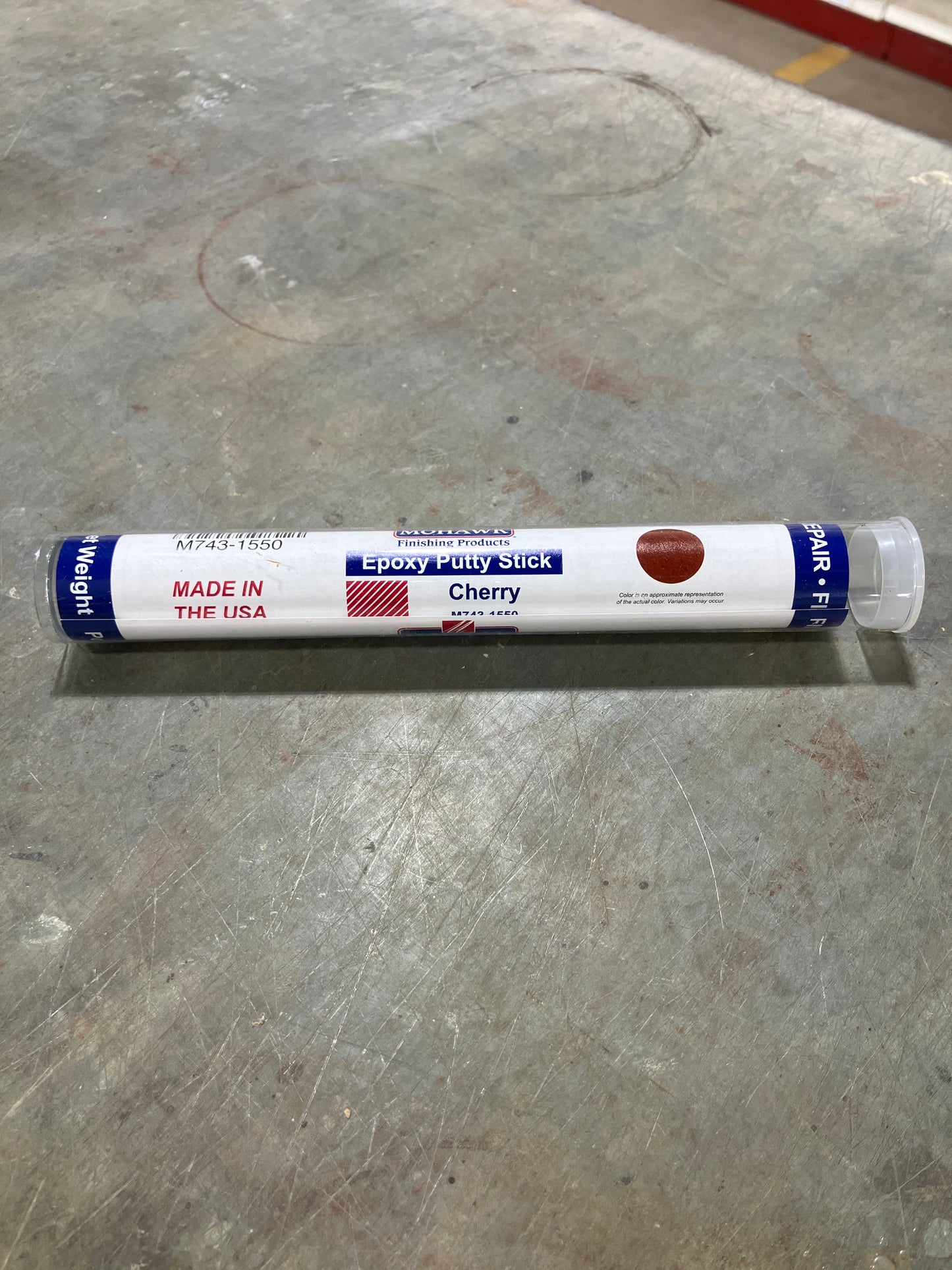 Mohawk Epoxy Putty Stick Cherry M743-1550 | Wood Repair Filler 2 oz