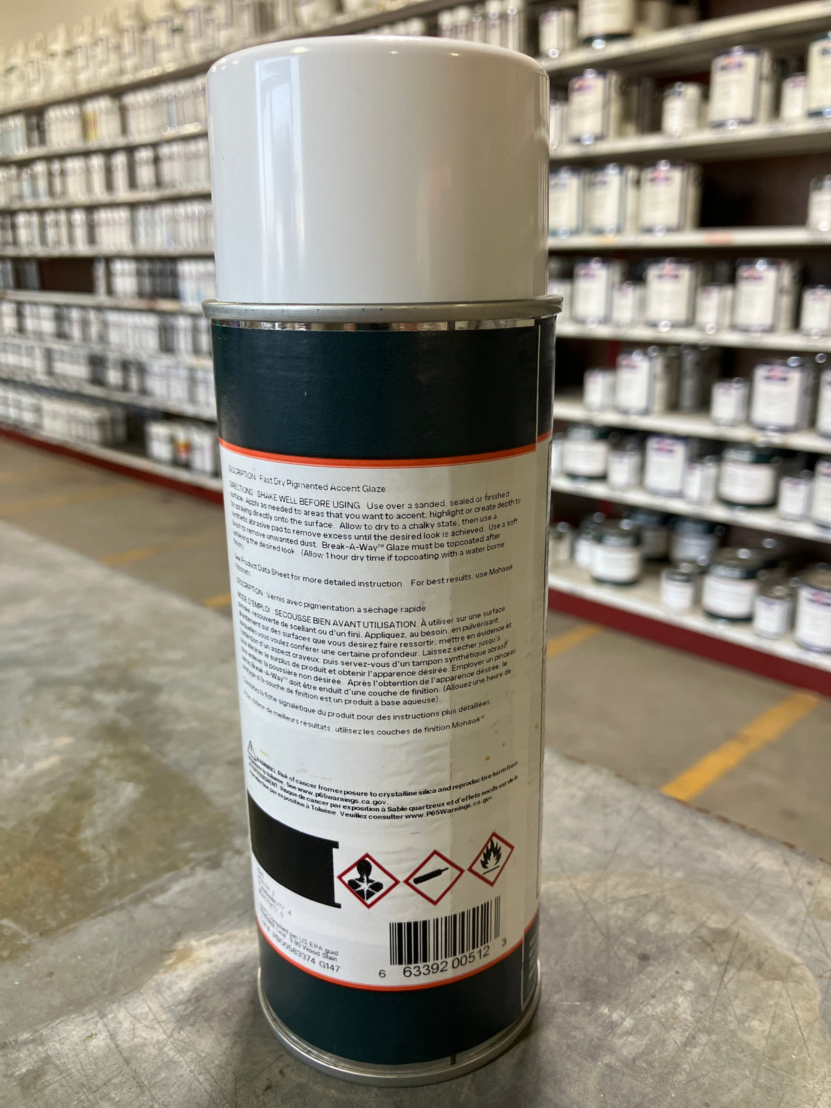 M155-1478 - Mohawk Break-a-way Glaze Aerosol Van Dyke Brown