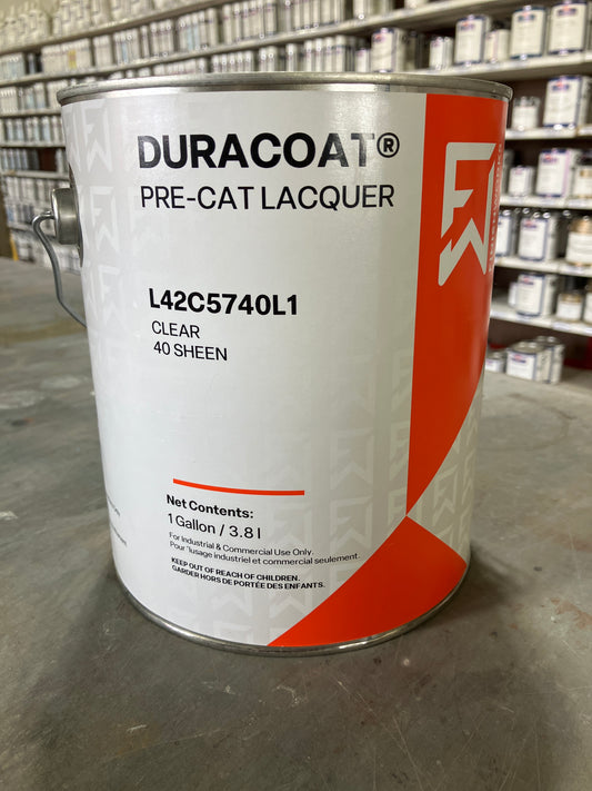 L42C5740L1 - Mohawk Duracoat Pre-Catalyzed Lacquer Satin 40 Sheen Gal (was M614-24407)