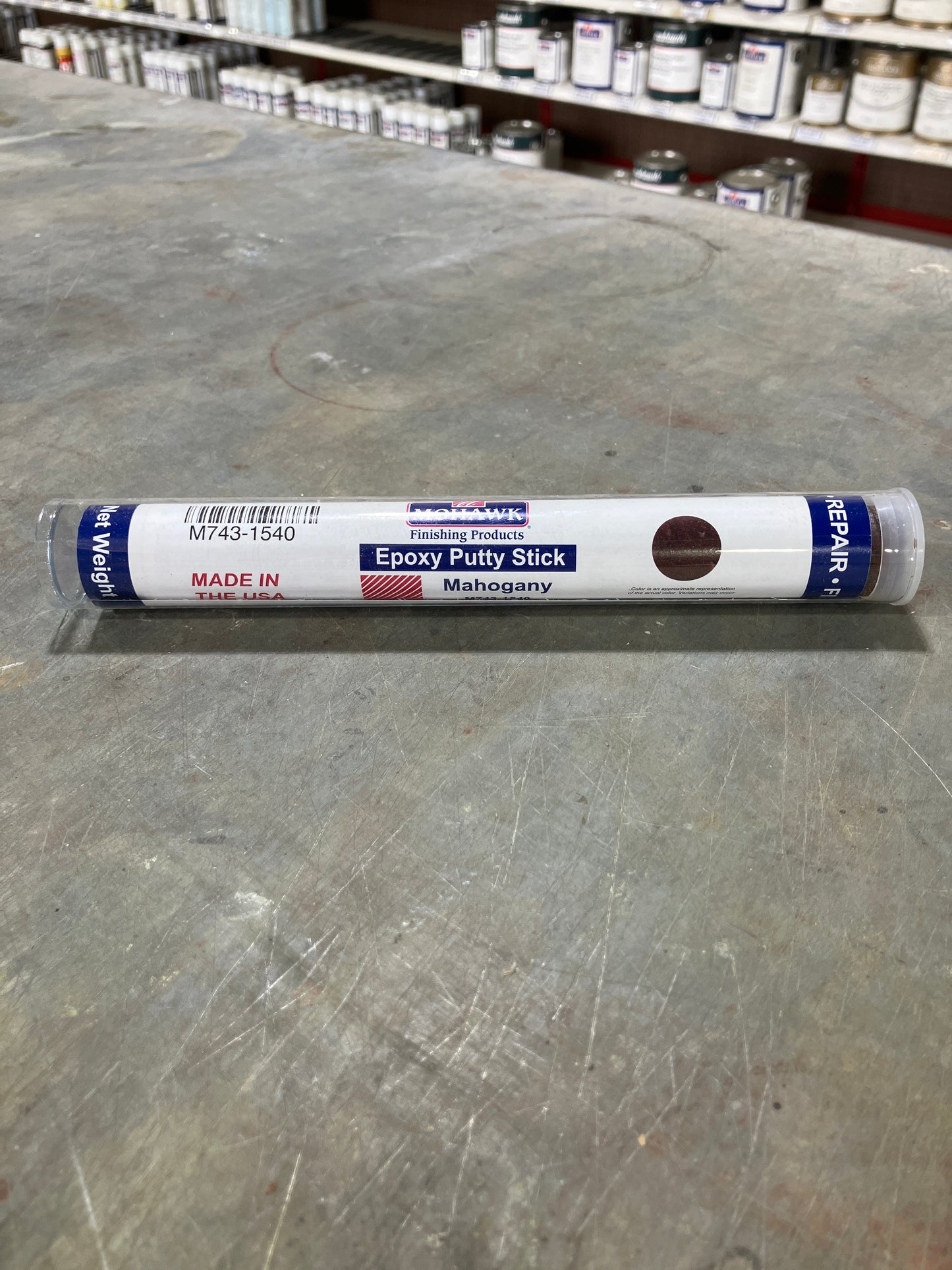 Mohawk Epoxy Putty Stick Mahogany M743-1540 | Wood Repair Filler 2 oz
