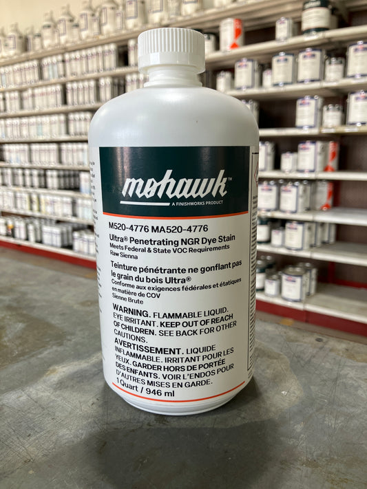M520-4776 - Mohawk Ultra Penetrating Stain Raw Sienna Qt