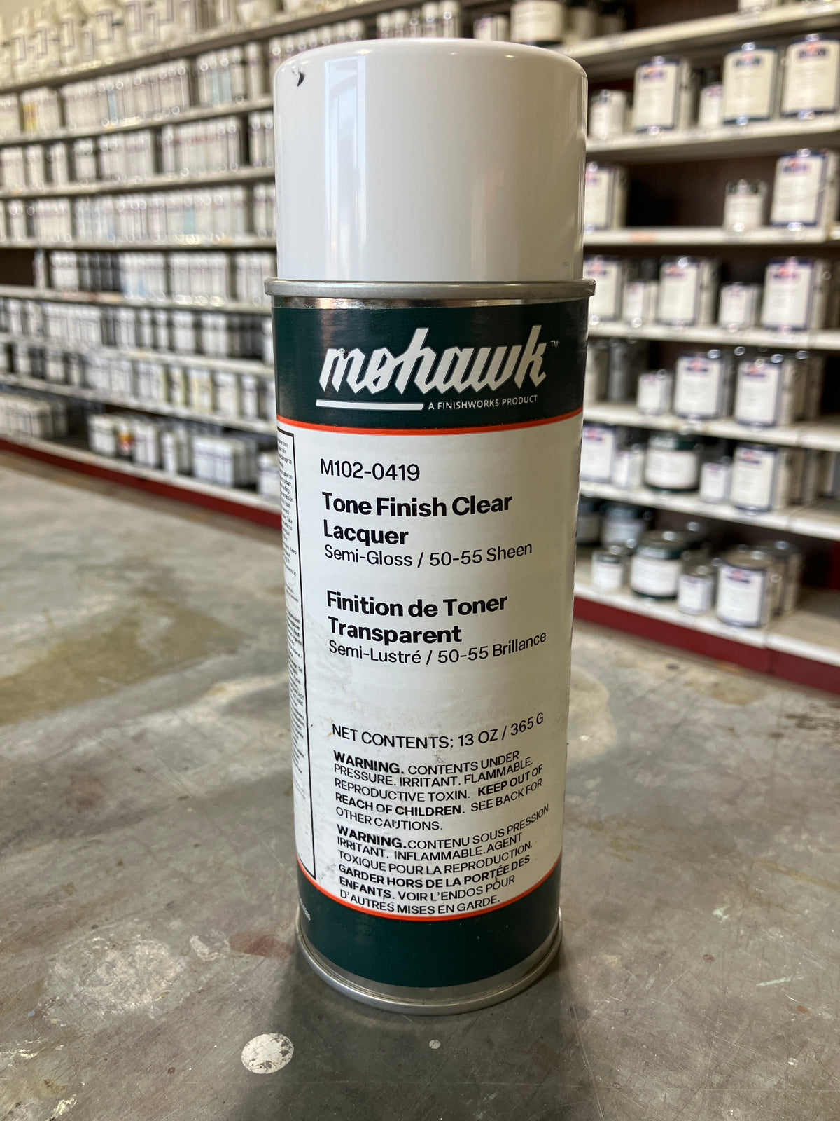 M102-0419 - Mohawk Tone Finish Clear Lacquer Semi Gloss