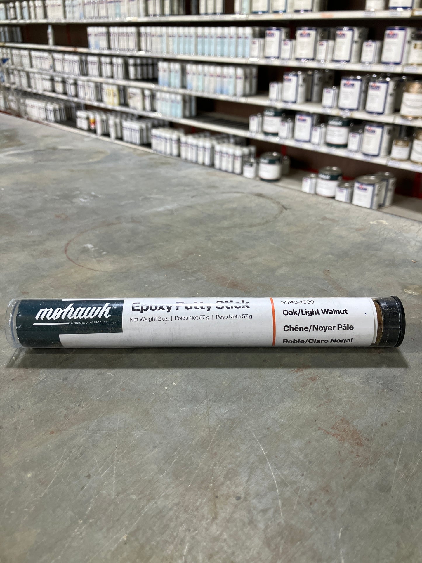 Mohawk Epoxy Putty Stick Oak, Light Walnut M743-1530 | Wood Repair Filler 2 oz