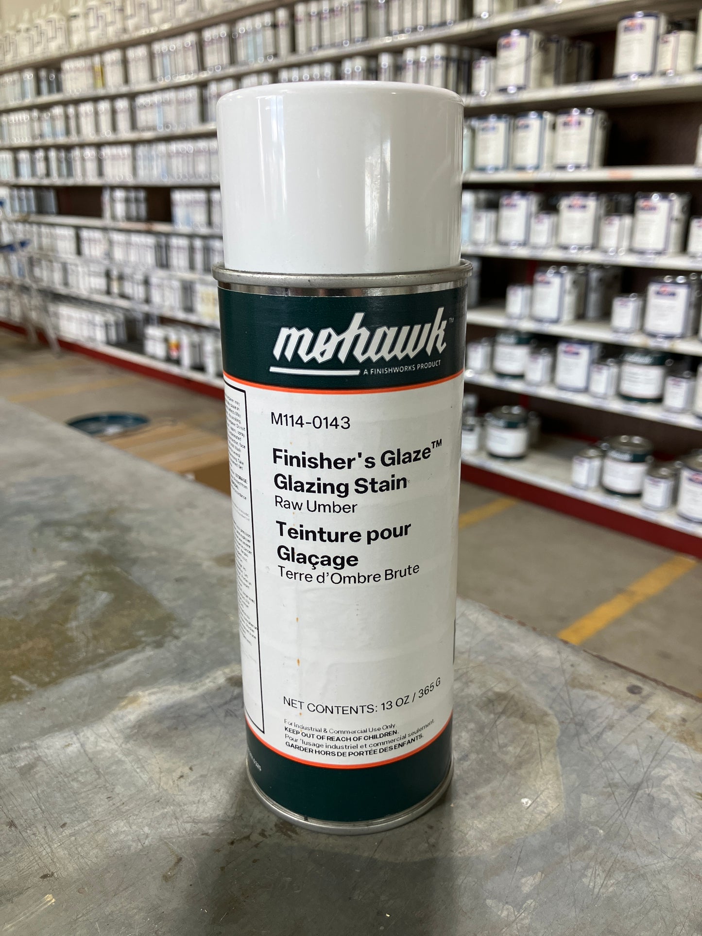 M114-0143 - Mohawk Finisher's Glaze Glazing Stain Raw Umber 13 Oz