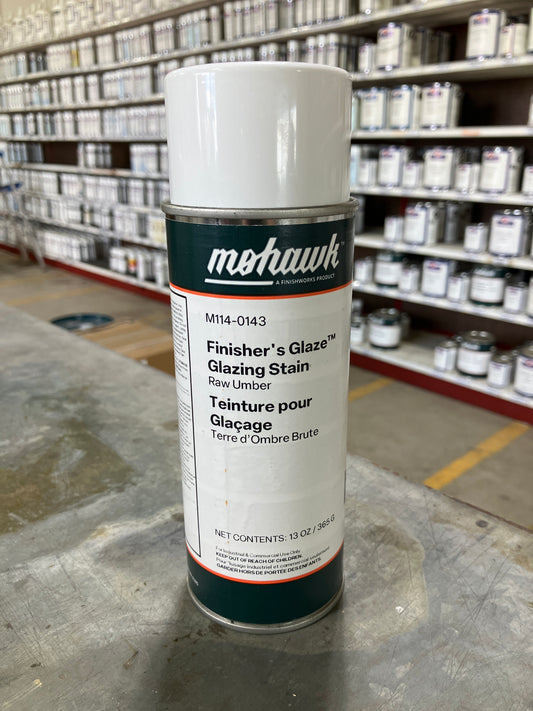 M114-0143 - Mohawk Finisher's Glaze Glazing Stain Raw Umber 13 Oz