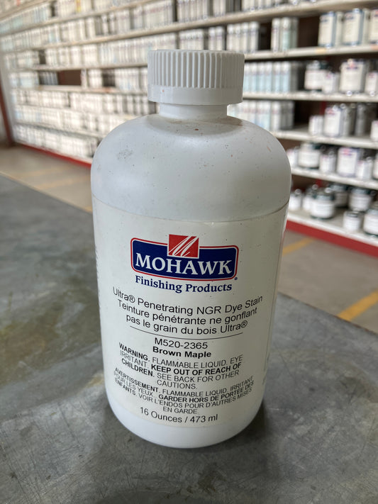 M520-2365 - Mohawk Ultra Penetrating Stain Brown Maple 16 Oz