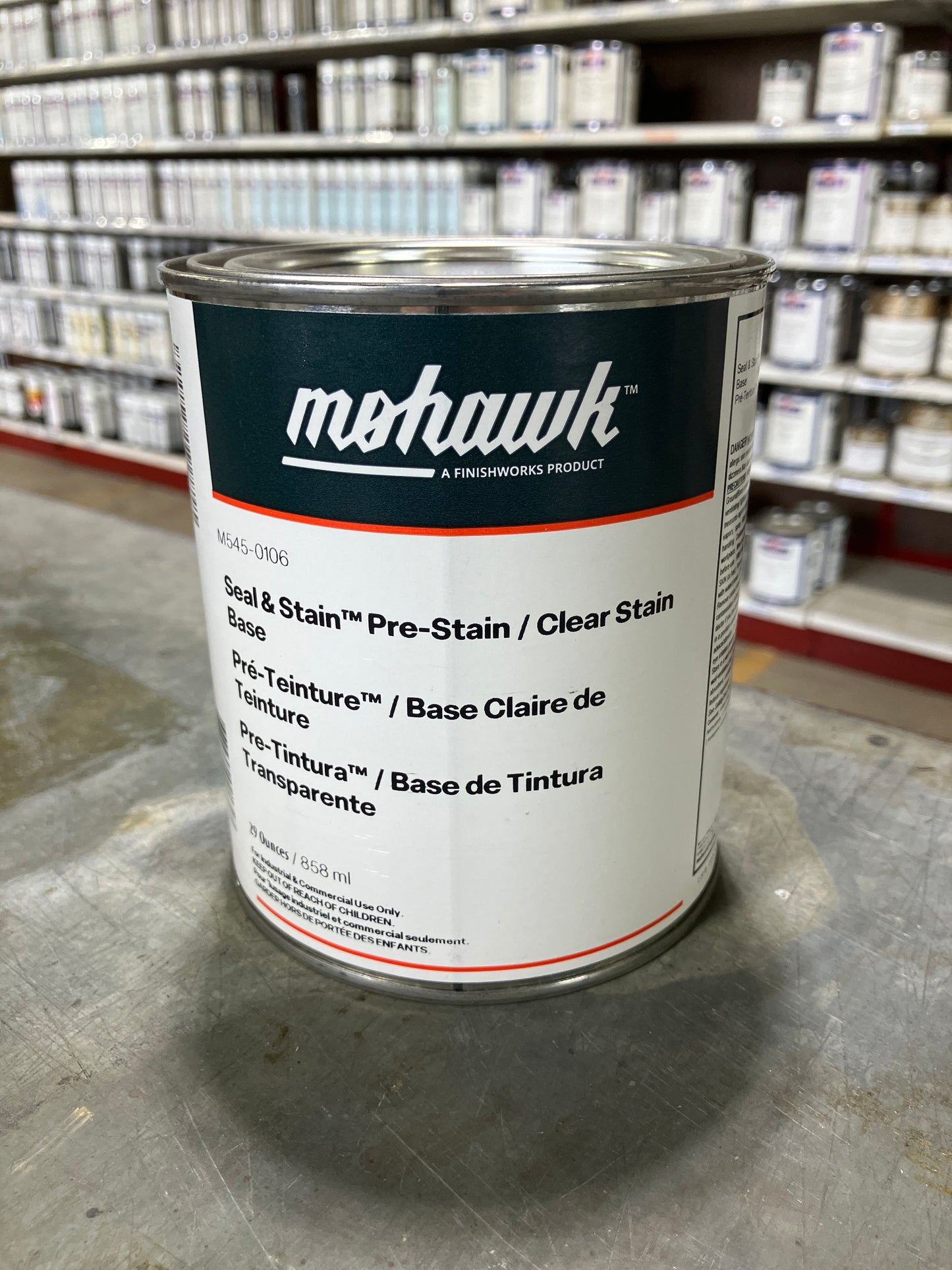 M545-0106 - Mohawk Seal & Stain Pre-stain/clear Stain Base 29 Oz