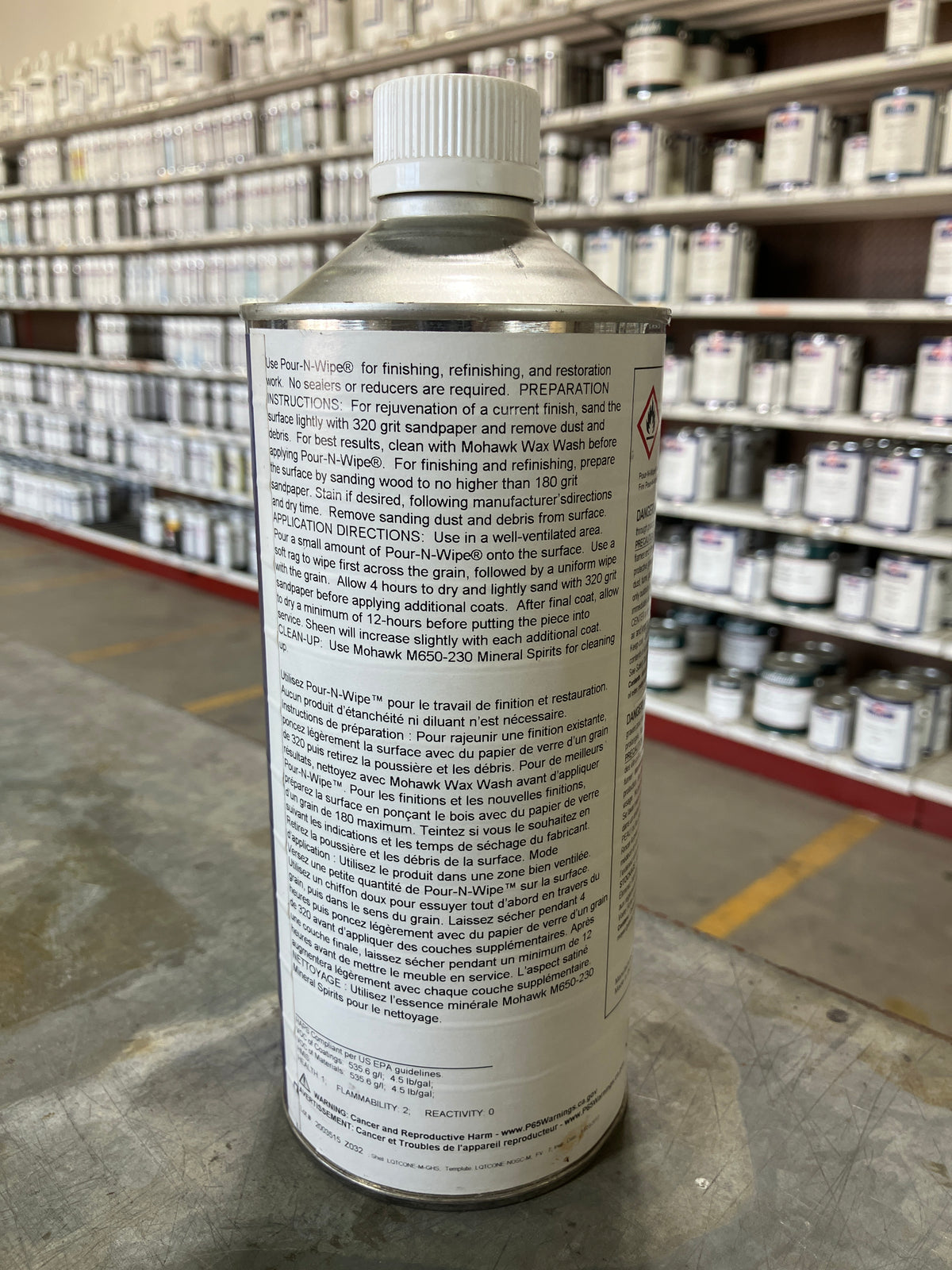 M603-3016 - Mohawk Pour-n-wipe Finish Qt