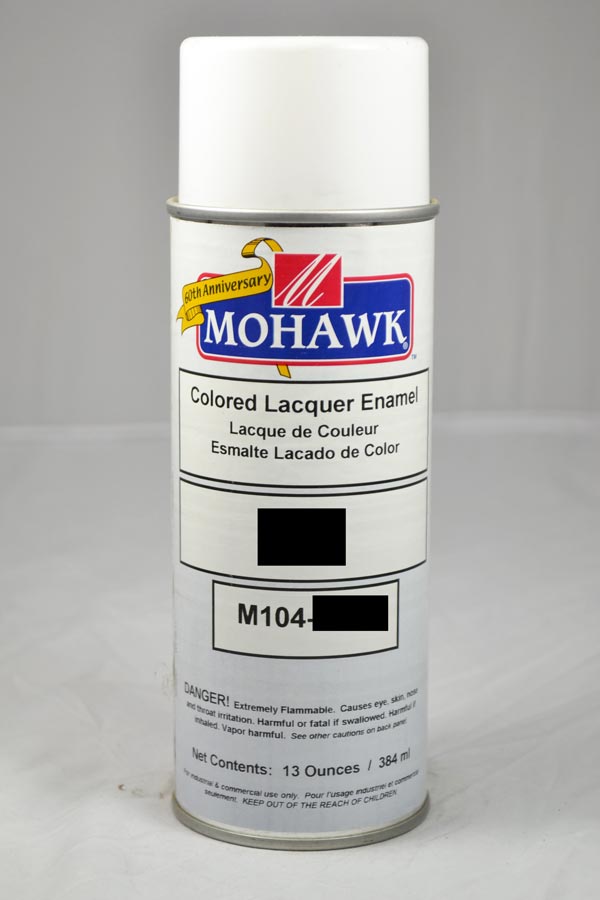 M104-1276 - Mohawk Colored Lacquer Enamel Plastic White