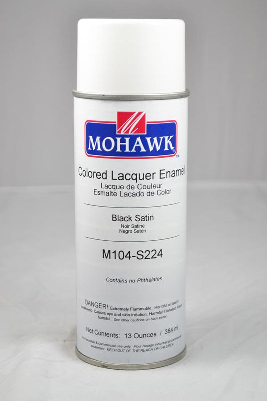 M104-S224 - Mohawk Colored Lacquer Enamel Black Satin