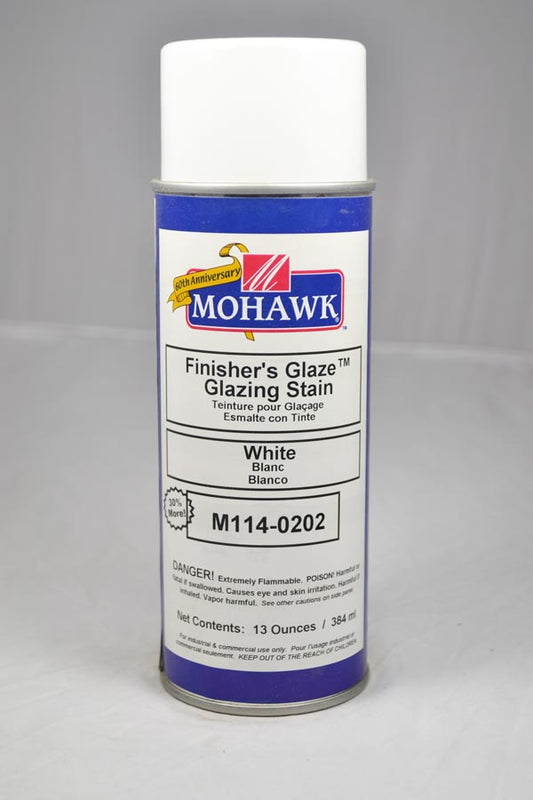 M114-0202 - Mohawk Finisher's Glaze Glazing Stain White 13 Oz