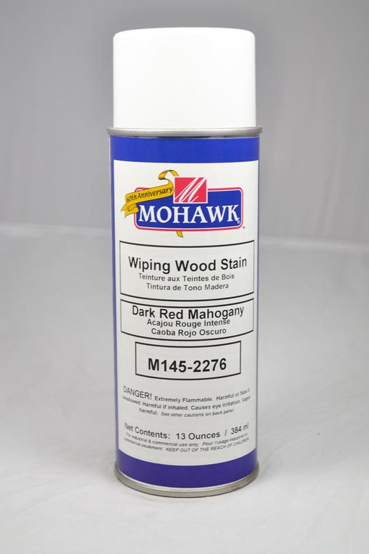 M145-2276 - Mohawk Wiping Wood Stain Aerosol Dark Red Mahogany