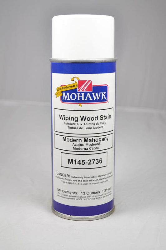 M145-2736 - Mohawk Wiping Wood Stain Aerosol Modern Mahogany