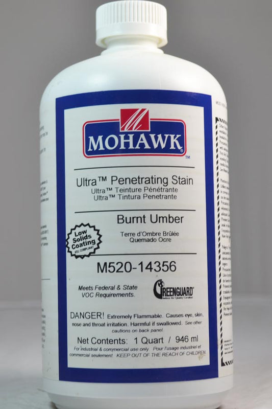 M520-14356 - Mohawk Ultra Penetrating Stain Burnt Umber Qt