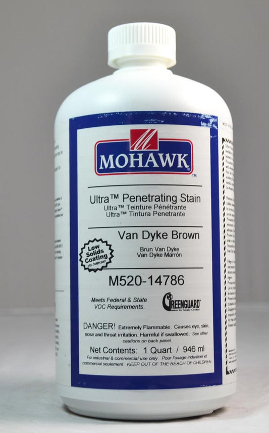 M520-14786 - Mohawk Ultra Penetrating Stain Van Dyke Brown Qt