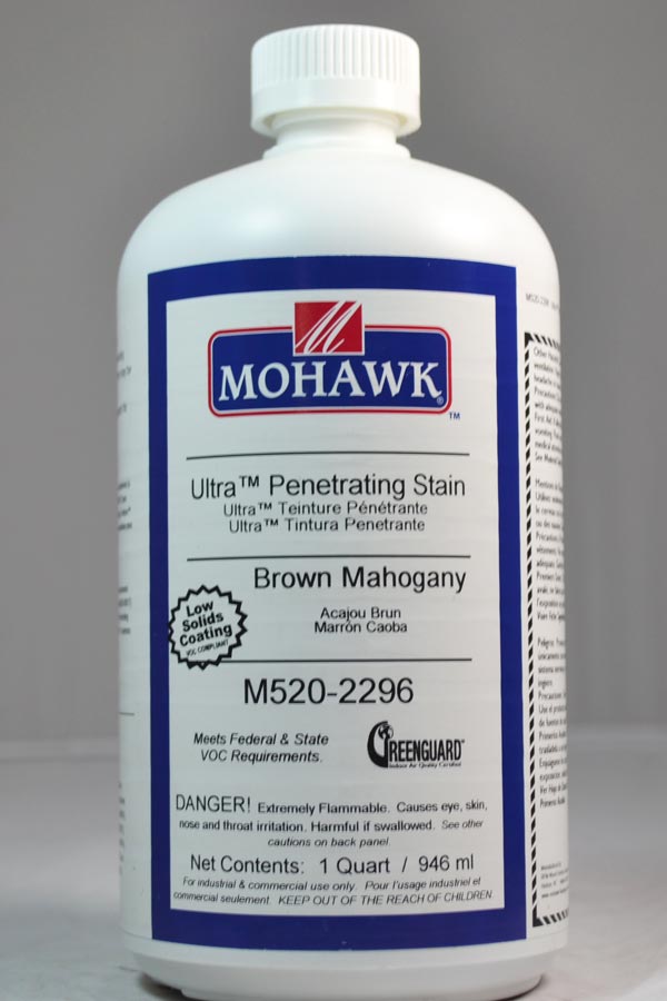 M520-2296 - Mohawk Ultra Penetrating Stain Brown Mahogany Qt