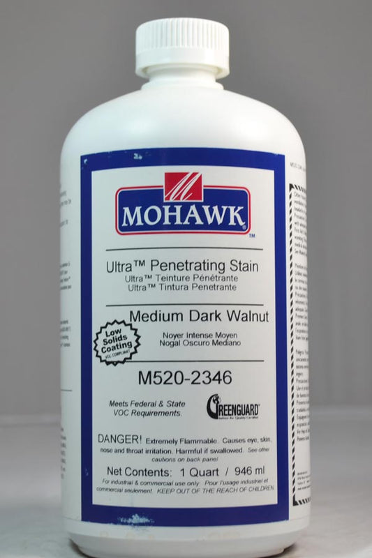 M520-2346 - Mohawk Ultra Penetrating Stain Medium Dark Walnut Qt