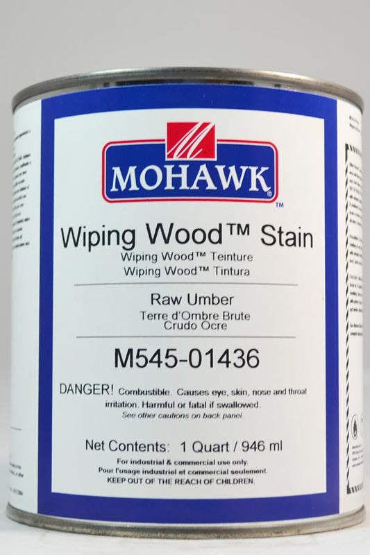 M545-01436 - Mohawk Wiping Wood Stain Raw Umber Qt