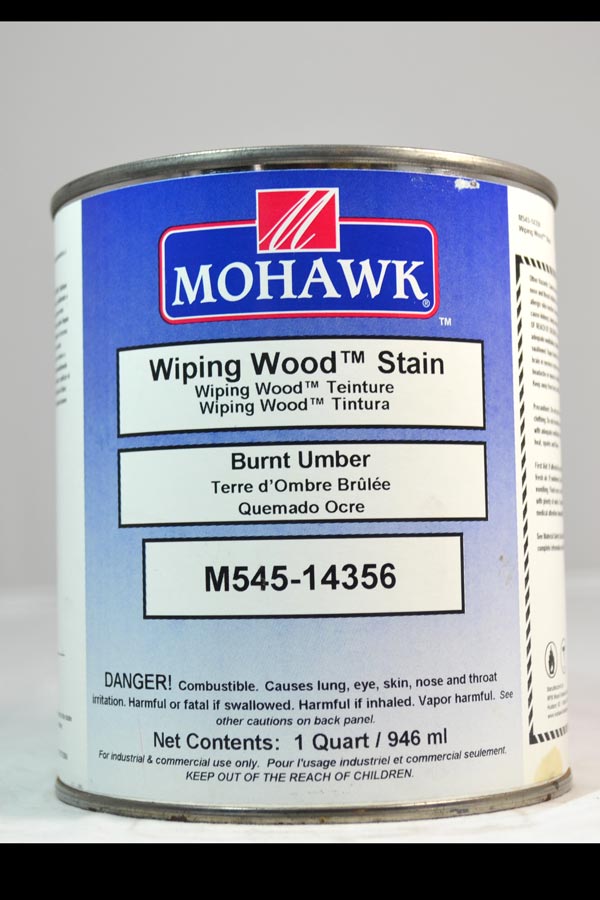 M545-14356 - Mohawk Wiping Wood Stain Burnt Umber Qt