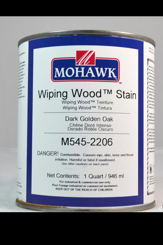 M545-2206 - Mohawk Wiping Wood Stain Dark Golden Oak Qt