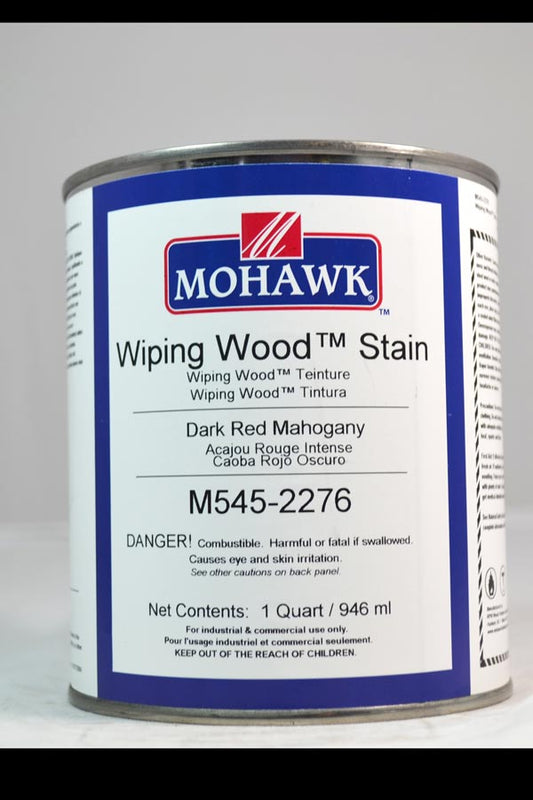 M545-2276 - Mohawk Wiping Wood Stain Dark Red Mahogany Qt