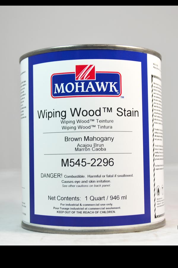 M545-2296 - Mohawk Wiping Wood Stain Brown Mahogany Qt