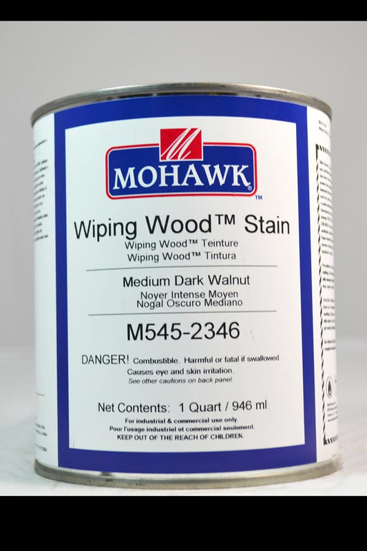 M545-2346 - Mohawk Wiping Wood Stain Medium Dark Walnut Qt