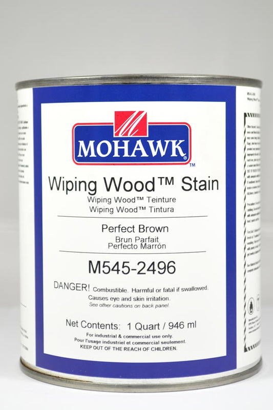 M545-2496 - Mohawk Wiping Wood Stain Perfect Brown Qt